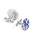 thumbnail image 3 of Unicorn Elegant Silver Jewelry Cufflink Set for Men, Made of Stainless Steel, Suitable for Formal Attire, for Business Meetings and Weddings, 3 of 6