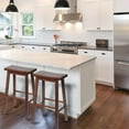 thumbnail image 4 of PJ Wood Saddle-Seat Barstools, Kitchen Counter, Walnut (Set of 2), 4 of 8