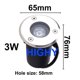 thumbnail image 3 of Lámpara LED enterrada para exteriores, cuadrada, resistente al agua IP68, 1 W, 3 W, 4 W, 5 W, 6 W y 9 W, para decoración de jardín, CA 85-265 V, CC 12 V, 3 of 5