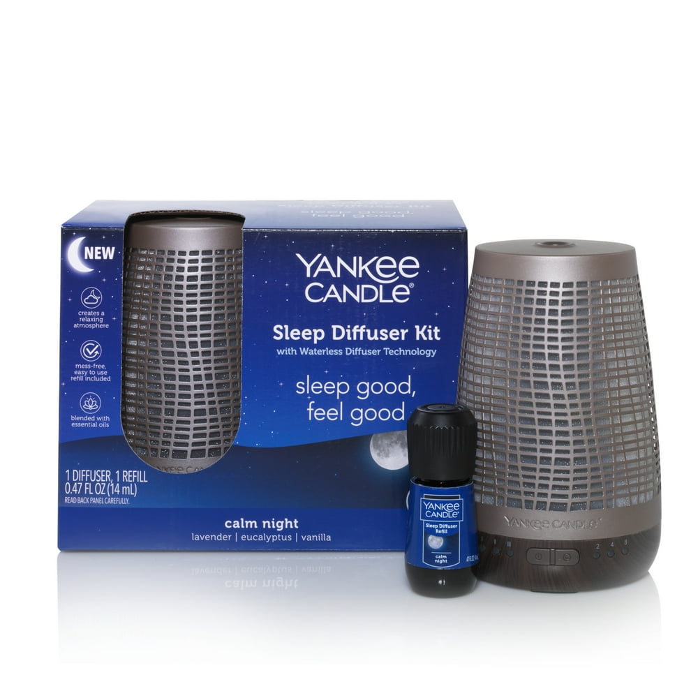Yankee Candle Sleep Diffuser Kit Bronze, Includes Diffuser for Essential Oils and Calm Night
