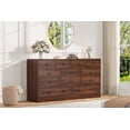 thumbnail image 5 of Accreate 12 Drawer Dresser for Bedroom, 61 Inch Wood Dresser with Power Outlet, Wide Chest of Drawers for Living Room, Hallway, Tall Dressers with Smooth Metal Rail, Large Storage, 5 of 9