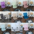 thumbnail image 2 of Funda para asiento de oficina, Funda para silla giratoria, Funda para silla de poliéster, Funda para sillón, Funda para silla de oficina Gris Soledad Funda para silla de ordenador de oficina, 2 of 10