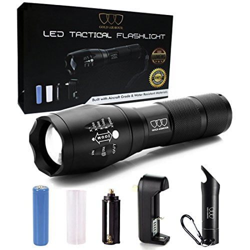 F388 9-LED Bright Flashlight Small Torch Outdoor Travel Camping Hiking Rubber 