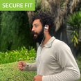 thumbnail image 2 of Avantree E171 - Sports Earbuds Wired with Microphone, Sweatproof Wrap Around Earphones with Over Ear Hook, in Ear Running Headphones for Workout Exercise Gym Compatible with Cell Phones - White, 2 of 5