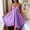Purple, variant on FDGIU Women's 2026 Summer Spaghetti Strap V‑Neck Satin Nightgown, Lace Trim Bow Front Irregular Hem Sleeveless Sleep Dress for Loungewear