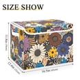 thumbnail image 5 of Yayeee Collapsible Cube Storage Bin with Lid Fabric Closet Decorative Basket with Handles, Beige Flowers, 5 of 7