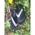 thumbnail image 4 of Women Platform High Wedge Rhinestone Bling Slides Flip Flops Thong Sandals Black 723W, 4 of 5