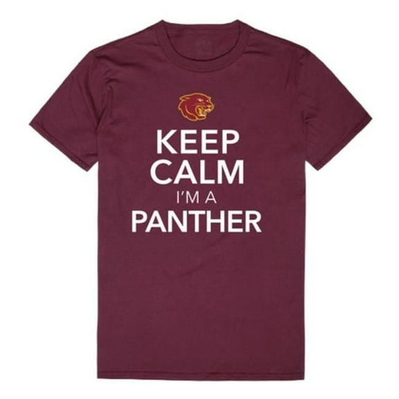 Sacramento City College Panthers Keep Calm T-Shirt, Maroon - Extra Large