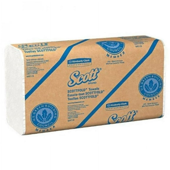 Scott Scottfold Multi-Fold Paper Towel, 8.1 Inches x 12.4 Inches, 175 Sheets, 1 Count