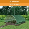 Coolaroo Privacy Screen Shade Fabric with 70% UV Block Protection for Fence, Carports, Balcony, Wind Block, Car Protection, 12' x 50', Forest Green