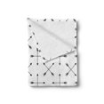 thumbnail image 2 of Arrow Soft Flannel Fleece Blanket, Basic Illustration of Long Pointy Sticks Overlapping on a Plain Background, Cozy Plush for Indoor and Outdoor Use, 50" x 60", Dark Taupe and White, by Ambesonne, 2 of 5
