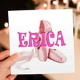thumbnail image 7 of 3drose, Erica. Pink Ballet Shoes. Ballerina., 12 Greeting Cards with Envelopes, 7 of 7
