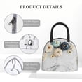 thumbnail image 4 of Pofeuu Pumpkin And White Marble Print Lunch Bag for Adult Insulated Lunch Box,Leakproof Cooler Food Lunch Containers Reusable High Capacity Lunch Tote Bags-One Size, 4 of 6