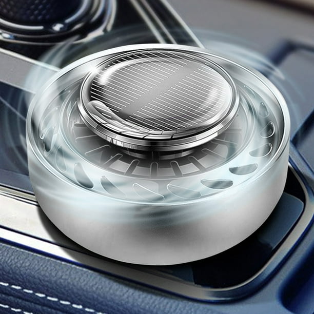 Ambientador Solar para Automóvil, Difusor de Aceites Naturales, Purificador de Perfume Giratorio para Automóvil, Alivia La Fatiga.