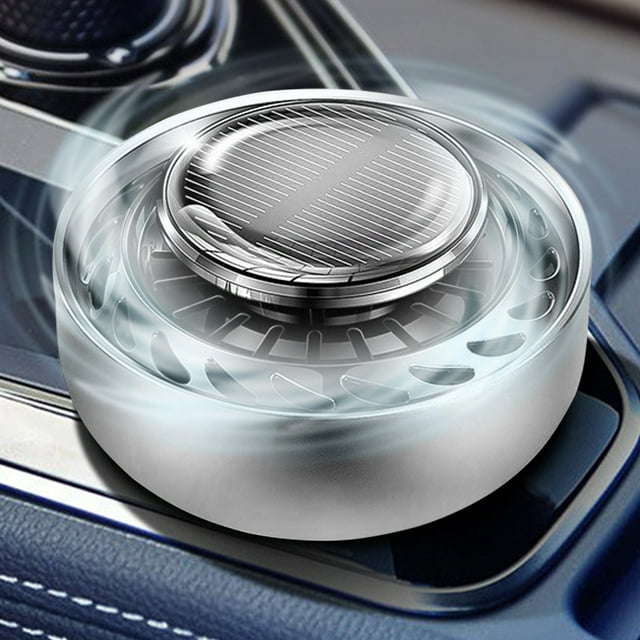 Fiudx Difusor de Aromaterapia con Energía Solar para Coche, con Función Giratoria, Difusor de Aceites Naturales, Revitalizante, Elegante Decoración para Coche, Alimentado Por Luz Solar, Tamaño Compac