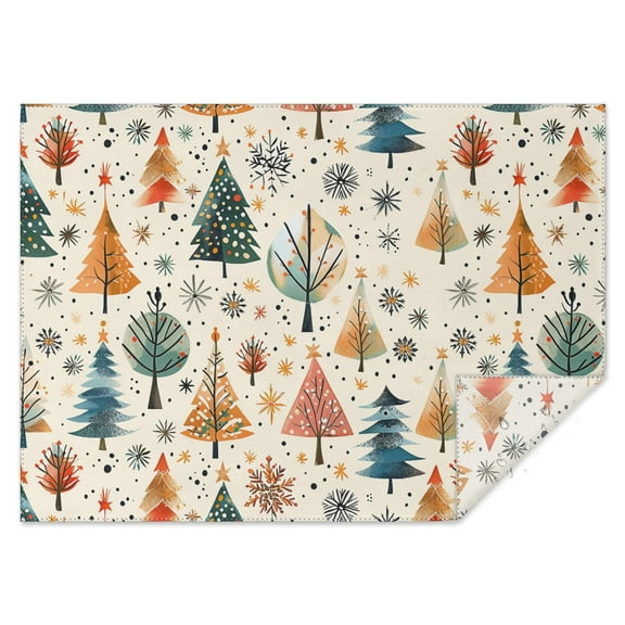 Rectangle Table Clothes Farmhouse Tree Christmas Table Cloth,Pattern Washable Table Covers for Picnic Graduation Halloween Fall Thanksgiving Christmas