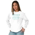 thumbnail image 4 of Funny Mother Definition Cute Mom Women's Long Sleeve T Shirt Brisco Brands X, 4 of 6