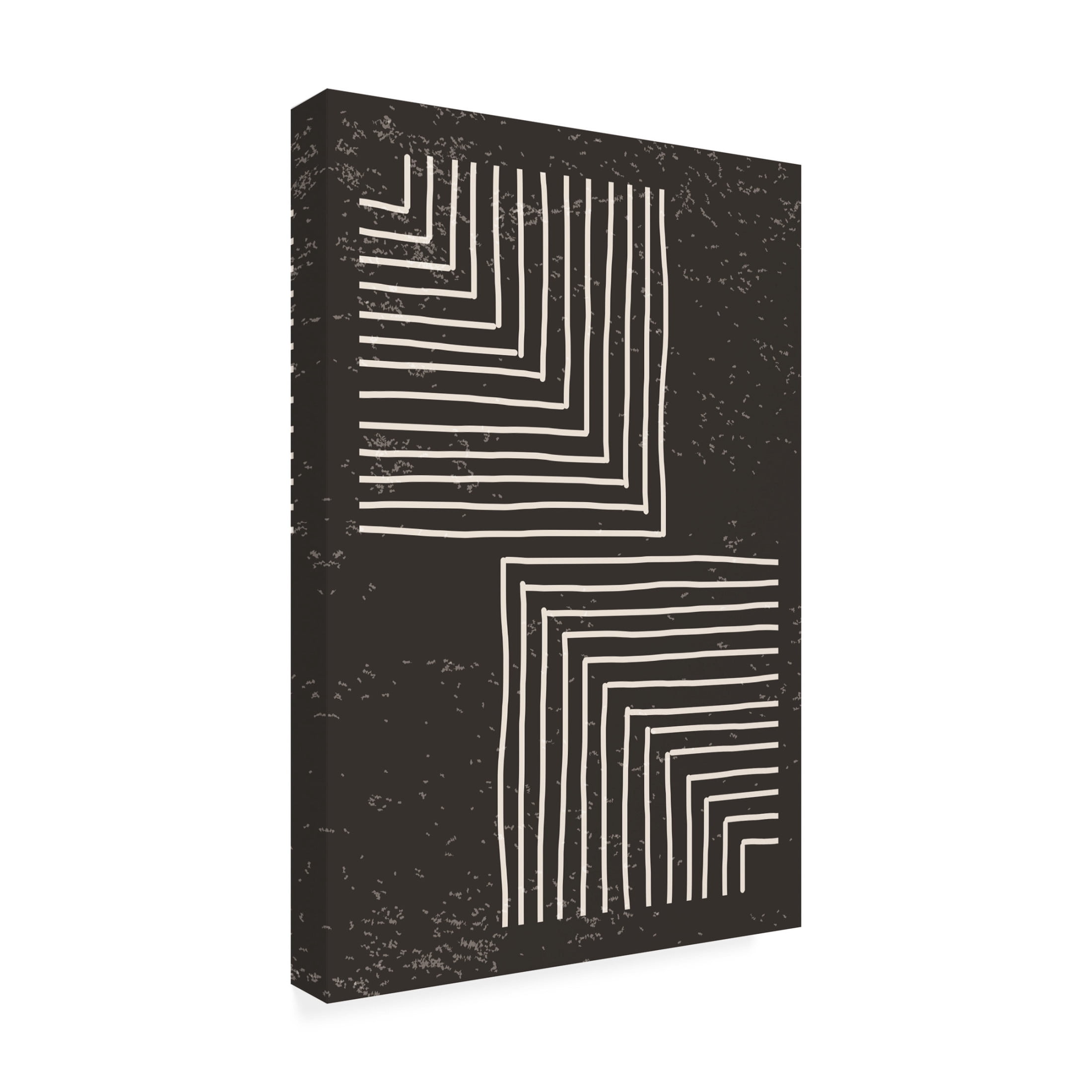 Trademark Fine Art jay stanley Black and White Line 1 Canvas Wall Art