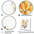thumbnail image 3 of Designart "Elegance In Purity: White And Yellow Lilies" Lilies Floater Framed Wall Art Prints, 3 of 5