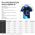 thumbnail image 5 of Lsque Geometry Dash Pattern Hawaiian Shirt for Men Unisex Summer Beach Casual Short Sleeve Cotton Linen Button Down Shirts-X-Large, 5 of 6