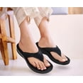 thumbnail image 3 of AEROTHOTIC Arch Supportive Strappy Orthotic Comfortable Flip Flops Cushion Soft Toe Post Non-Slip Summer Casual Travel Walking Thong Sandals Women Beach Essentials, 3 of 6