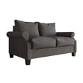 thumbnail image 4 of Castle Place Linen Upholstered Loveseats, Dark Gray, 4 of 7