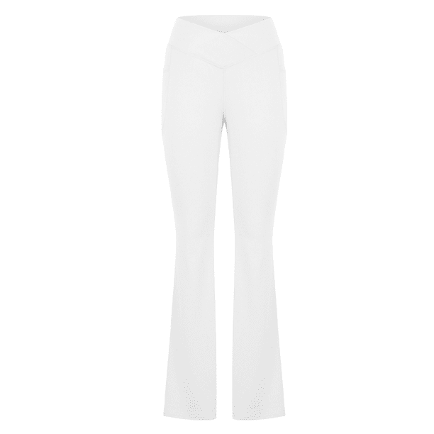 Pantalones de yoga para mujer estilo bota con cintura cruzada, pantalones de entrenamiento de fitness deportivos estilo bota sin perspectiva 632
