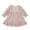 Pink, variant on MXIEZI 18 Months-6 Years Girl's Casual Dress Toddler Kids Long Sleeve Dresses Baby Spring Fall Crewneck Sundress for Girls