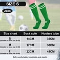 thumbnail image 2 of Paquete de 2 calcetines de fútbol, softbol y béisbol para jóvenes, niños y adultos, calcetines multideportivos (verdes), 2 of 5