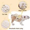 thumbnail image 2 of Dog Diapers Female Washable Sanitary Pantie with Adjustable Suspender, Reusable Doggie Diapers for Male Dogs in Heat, Cotton Puppy Pet Period Panties Dog Underwear, 2 of 6
