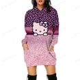 thumbnail image 3 of Sudadera con capucha con estampado de Hello Kitty de Anime japonés para mujer, sudadera holgada de manga larga con cuello redondo y Hello Kitty para niñas y mujeres, 3 of 5