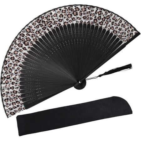 

Amajiji Small Folding Hand Fan for Women Chinese Japanese Vintage Style Bamboo Silk Fans for Party Wedding Dancing Decoration Gift Performance (AM-06)