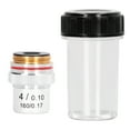 thumbnail image 2 of Achromatic Microscope Objective,Achromatic Microscope Objective Silver Microscope Lens Microscope Objective Lens Future-Proof Design, 2 of 8