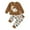 C07-Brown, variant on Xudanell Baby Boy Outfits 0-3 Months 2 Piece Cartoon Set Baby Winter Clothes Sweatshirt Drawstring Pants with Dinosaur Pattern