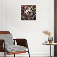 thumbnail image 3 of 10 Inch Wall Clock Battery Operated Silent Clock Decorative for Office, Kitchen, Outdoor, Living Room，Siberian Husky Design, 3 of 4