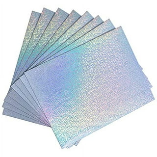 20 Sheets Holographic Sticker Paper for Inkjet & Laser Printer, 8.5x11 inch  Printable Vinyl Sticker Paper, Dries Quickly Waterproof Sticker Paper