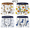 Combination A, variant on LYMAYTER 4 Pack Soft Briefs for 3-8Y Toddler Kids Boys Breathable Cotton Cute Patterned Everyday Underwear