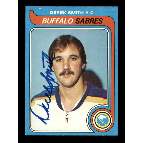 Derek Smith Autographed 1979-80 Topps Card #89 Buffalo Sabres SKU #251299