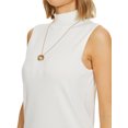 thumbnail image 5 of Cizayoi Women' Sleeveless Mock Neck Tops Sweater Knit Turtleneck Vest, 5 of 6