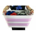 thumbnail image 6 of SAMMART 27L (7.1 Gallons) Collapsible Plastic Laundry Basket with Handle-Foldable Pop Up Storage Basket with handle, 6 of 6