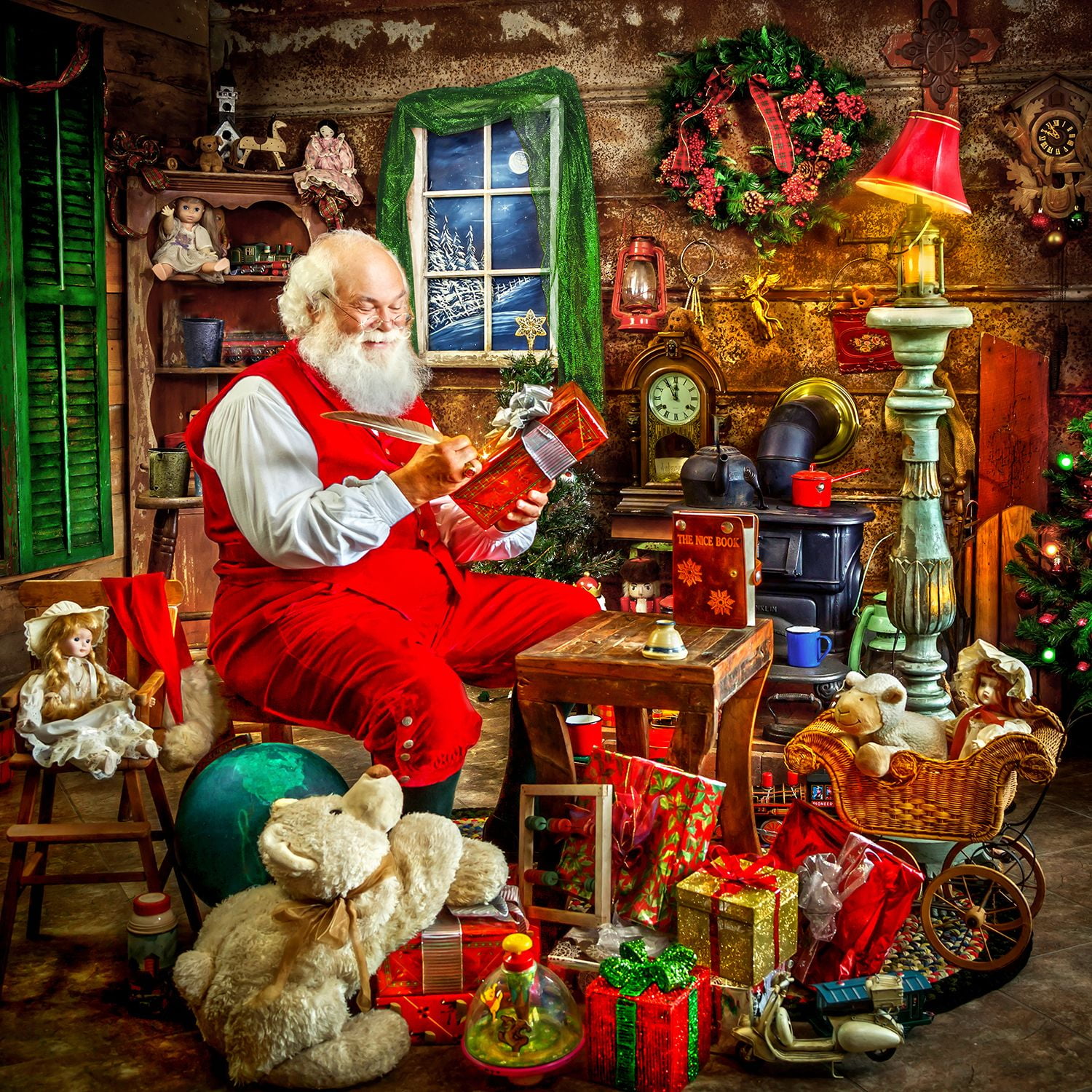Springbok's 500 Piece Jigsaw Puzzle Santa's Shop - Made in USA ...