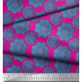 thumbnail image 2 of Soimoi Rayon Fabric Floral Mandala Print Sewing Fabric Yard 42 Inch Wide, 2 of 3