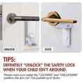 thumbnail image 5 of Childproof Door Lever Lock, Baby Safety Door Handle Lock, Easy To Install And Use 3m Vhb Adhesive, 5 of 5