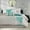 Twin Aqua#4, variant on Cotton Bedding Set 2 Piece Cotton Chenille Comforter Set Off-White Twin/Twin XL,Comforter Set