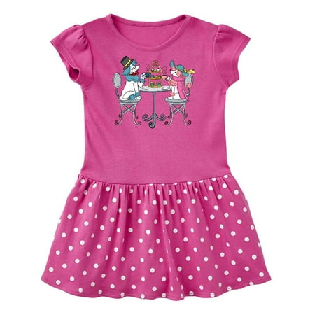 

Inktastic Colorful French Poodles With Tea Gift Baby Girl Dress