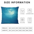 thumbnail image 5 of SHANXI Throw Pillow Covers Islamic Greeting Muslim Holidays Festival Celebration Ramadan Kareem Moon and Lantern for Couch Living Room 24x24in, 5 of 5