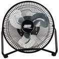 thumbnail image 1 of Seasons Comfort Ventilador de alta velocidad de 9 pulgadas, negro, 3 velocidades, inclinación de 360 ​​grados, asa de transporte, 30 W - Ventilador de piso industrial de metal resistente para el hogar, 1 of 5