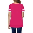 thumbnail image 2 of Sherrylily Girls Casual Short Sleeve T Shirts Kids Loose Tunic Tops Size 4-15, 2 of 3