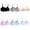 6pcs-6colors, variant on Stibadium 1Pc Girl's Adjustable Seamless Cami Bra with Removable Pad,Back Hook Clasp Closure Sports Training Bra