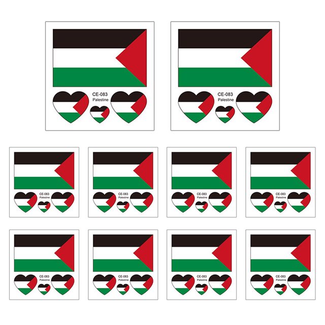 Pegatinas Pequeñas Duraderas 10 Uds. Pegatina Impermeable Palestina para Patriotas